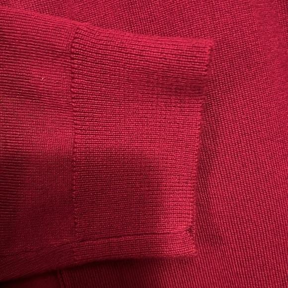 Lands end cardigan size m color burnt Burgundy looks new!!! - Picture 4 of 6